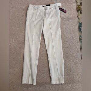 Flirtatious Women's Straight Leg Pants — White